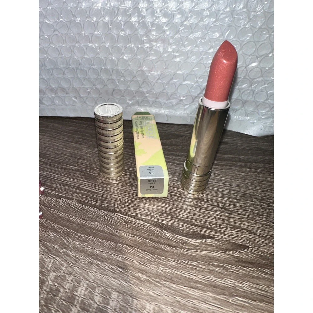 Clinique Long Last Lipstick F4 Satin‎ Blush Shimmer Pink New In Box lips